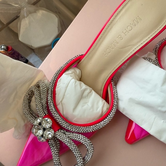 Mach & Mach Double Bow PVC Mule - Picture 13 of 15